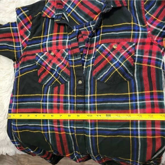 Maurices double pocket plaid button down shirt - Picture 9 of 9